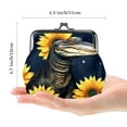 thumbnail image 2 of Crocodile Travel Wallet - Stylish Coin Purse with 0.7 Microfiber Material & Secure Zinc Alloy Jaws, 4.3x4.7 in/11x12 cm Size, 2 of 7