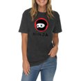 thumbnail image 3 of Ninja Logo Embroidered Unisex Lane Seven Ring Spun Cotton Vintage Short Sleeve Crewneck Tee Shirt - Vintage Black 3XL, 3 of 4