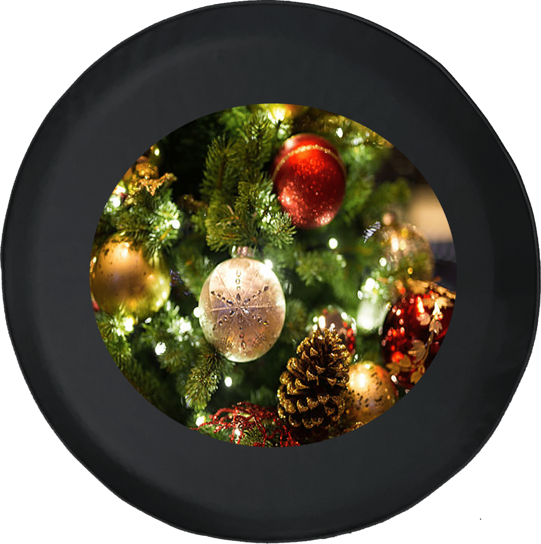 Chritmas Ornaments Lit Up on a Christmas Tree Holiday Spirit Joy Spare