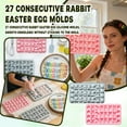 thumbnail image 2 of Easter Bunny & Egg Silicone Baking Molds, 27-Cavity Non-Stick Molds for Chocolate, Candy, Cake Decorations, Gummy Candies, and Jellies, Ideal for Holiday Baking and Party Favors, 2 of 6