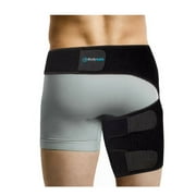 Bodymate Compression Brace for Hip, Sciatica Nerve Pain Relief Thigh Hamstring, Quadriceps, Joints, Arthritis for Men, Women (Small, Hip < 32")