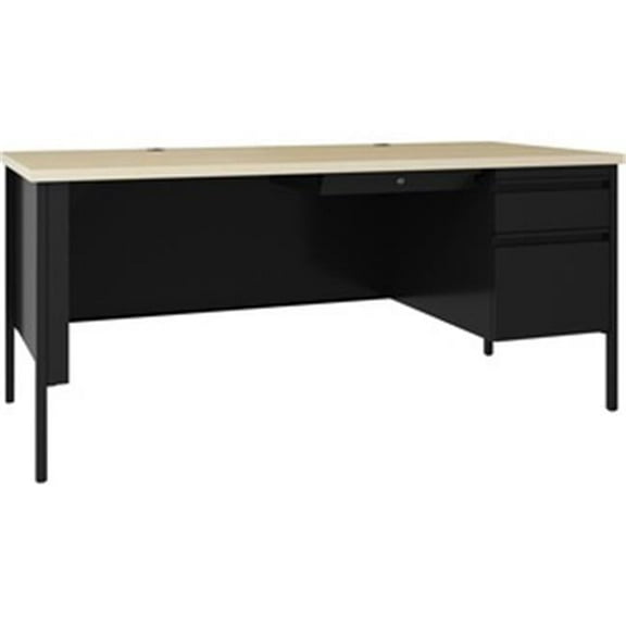 Lorell  66 x 30 in. Fortress Series Right Pedestal Desk