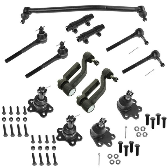 TRQ Ball Joint Tie Rod Adjuster Idler Arm Steering Suspension Kit 13pc for Astro PSA59510 Fits select: 1990-2005 CHEVROLET ASTRO, 1990-2005 GMC SAFARI