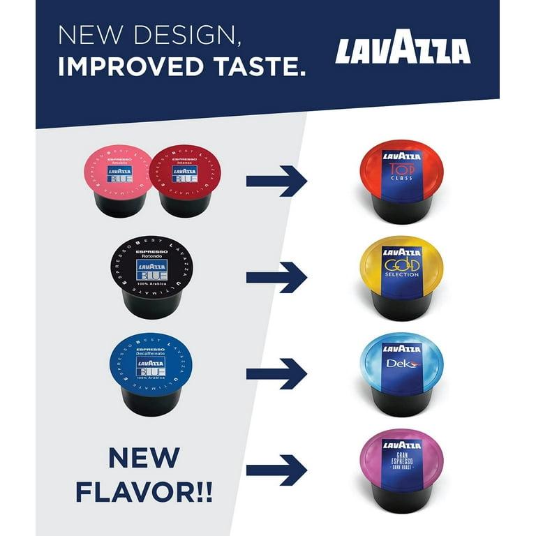 Lavazza Blue Capsules Coffee Pods, Best Value Variety Pack - Top Class And  Caffe Crema For Lavazza Blue Single Serve Espresso Machine Classy Plus/Mini