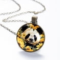 thumbnail image 6 of Panda Sunflower Necklace Personalized Custom Photo Round Pendant Adjustable Stainless Steel Necklaces with Gift Box for Men Women Mothers Valentine's Jewelry Gift, 6 of 6