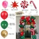 thumbnail image 3 of Juego de globos navideños con forma de bastón de caramelo, película de aluminio, rojo, verde, para fiesta de Año Nuevo, cadena de globos, decoración de arcos, suministros para regalos, 3 of 5
