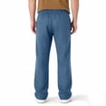 thumbnail image 5 of UVEASISHA Straight Leg Jeans for Men Button Elastic Waist Faux Denim Pants Solid Casual Summer Pants Fashion Hipster Streetwear Trousers with Pockets Sky Blue XXL, 5 of 7