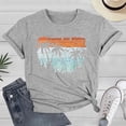 thumbnail image 2 of Lkhaha T Shirts For Women Fashion Tees Tops Graphic Letter Print Casual Loose Short Sleeve Crewneck Soft Trendy Outfits Grey XL, 2 of 3