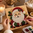 thumbnail image 6 of Christmas Pearl Art Kits for Adults Pearl Diamond Art Diy Kits DIY Pearl Painting Kit for Beginners,7.87x7.87 Inch Gemstone Diamond Dots Beads Handmade Hanging Painting Kit for Home Wall Decor, 6 of 7