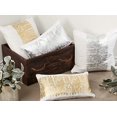 thumbnail image 3 of SARO 700.GL20S 20 in. Square Metallic Banded Design Pillow - Gold, 3 of 3