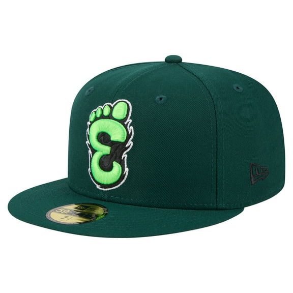 Men's-New Era Green Eugene Emeralds Authentic Collection 59FIFTY Fitted Hat