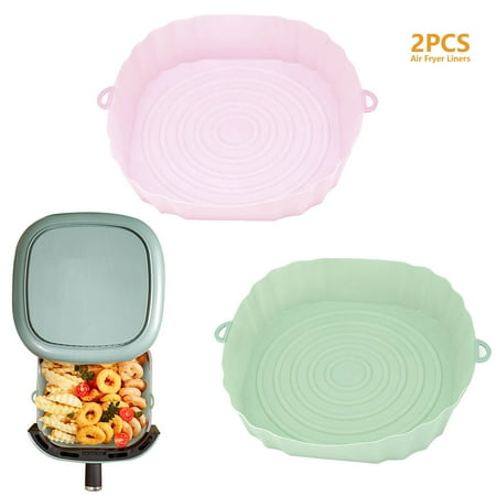 

3/1pcs Silicone Air Fryers Oven Baking Tray Pizza Fried Chicn Airfryer Silicone Bast Reusable Airfryer Pan Liner Accessories