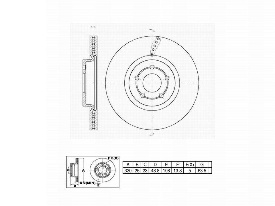 Winstop Brake Rotor, Front WS250012, Ford Escape 2019-2013