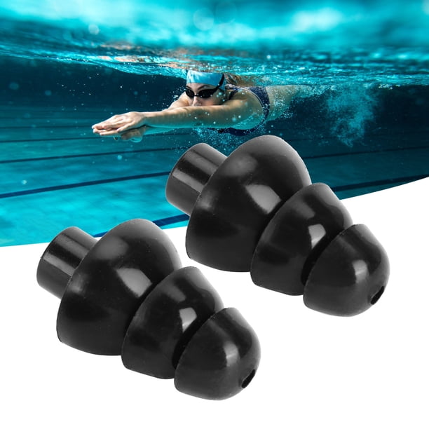 Plazo para la Oreja para Dormir, Accesorio para el Cuidado de la Oreja Color impermeable Negro de Silicona Taponas para la Oreja de la Oreja Reutilizables para Spa Para Dormir para