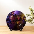thumbnail image 3 of Lsque Five Nights At Freddy'S Pattern Ceramic Decorative Plate Decorative Plates with Display Stand Personalized Porcelain Plate Ceramic Ornaments for Wall Hanging Decoration-8in, 3 of 6
