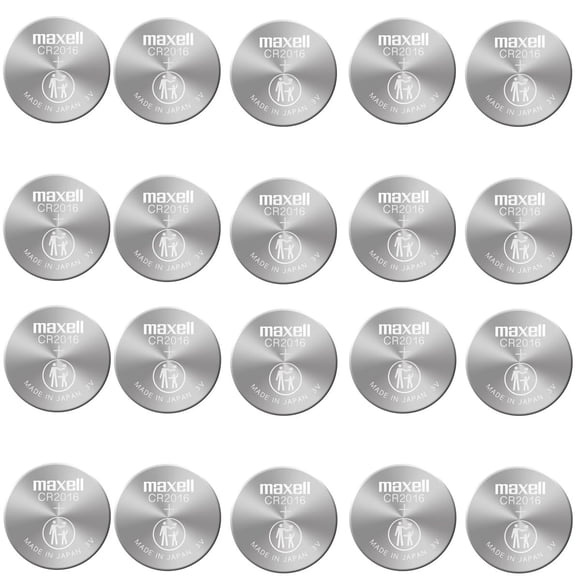 CR2016 3V Micro Lithium coin Cell Battery Maxell Original Hologram pack CR-2016 - 20 Pack