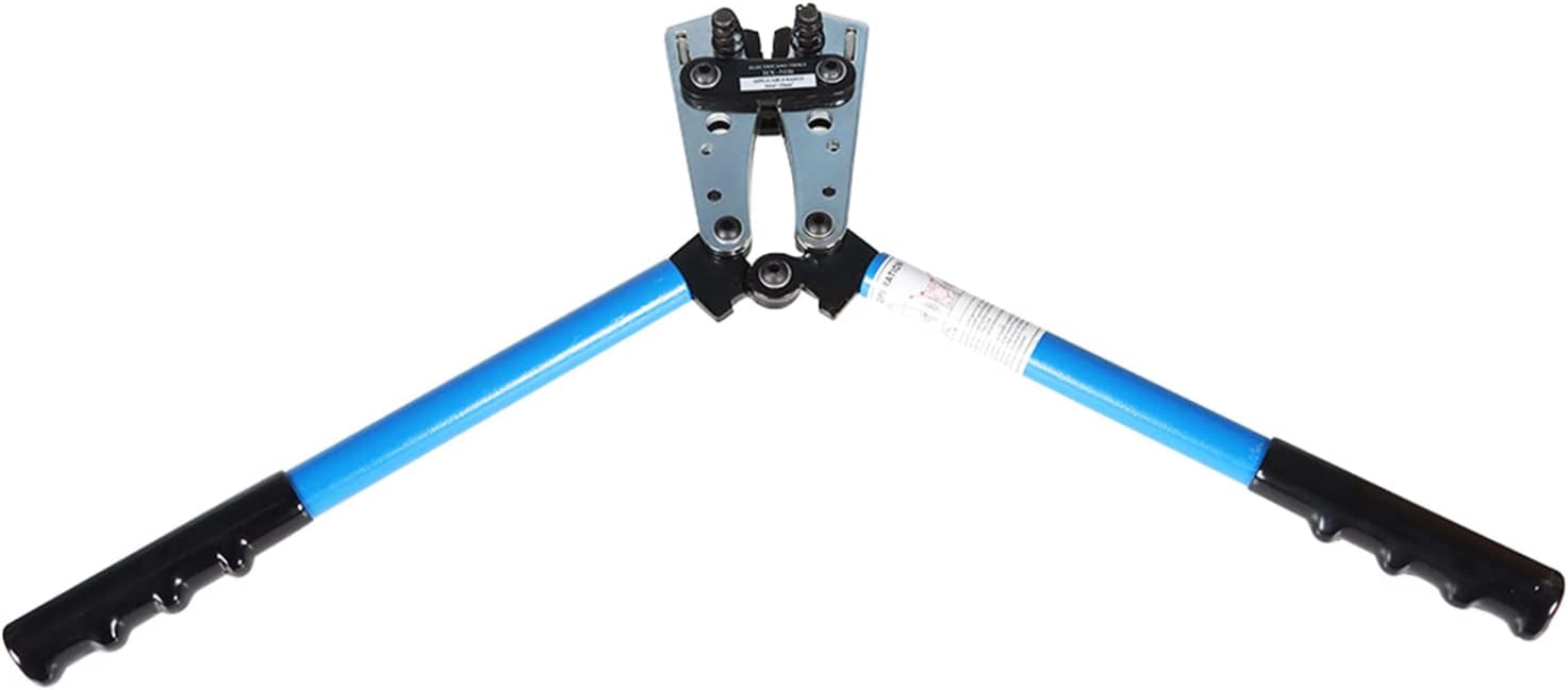 EPOTOOR Battery Cable Lug Crimper Tool 6-50mm2, Wire Crimping Tool Pliers for 10, 8, 6, 4, 2, 1/0 AWG Wire Cable Cutting and Crimping