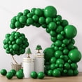 thumbnail image 1 of Set de globos RUBFAC de látex verde oscuro, 129 unidades, para decoración de fiestas, 1 of 7