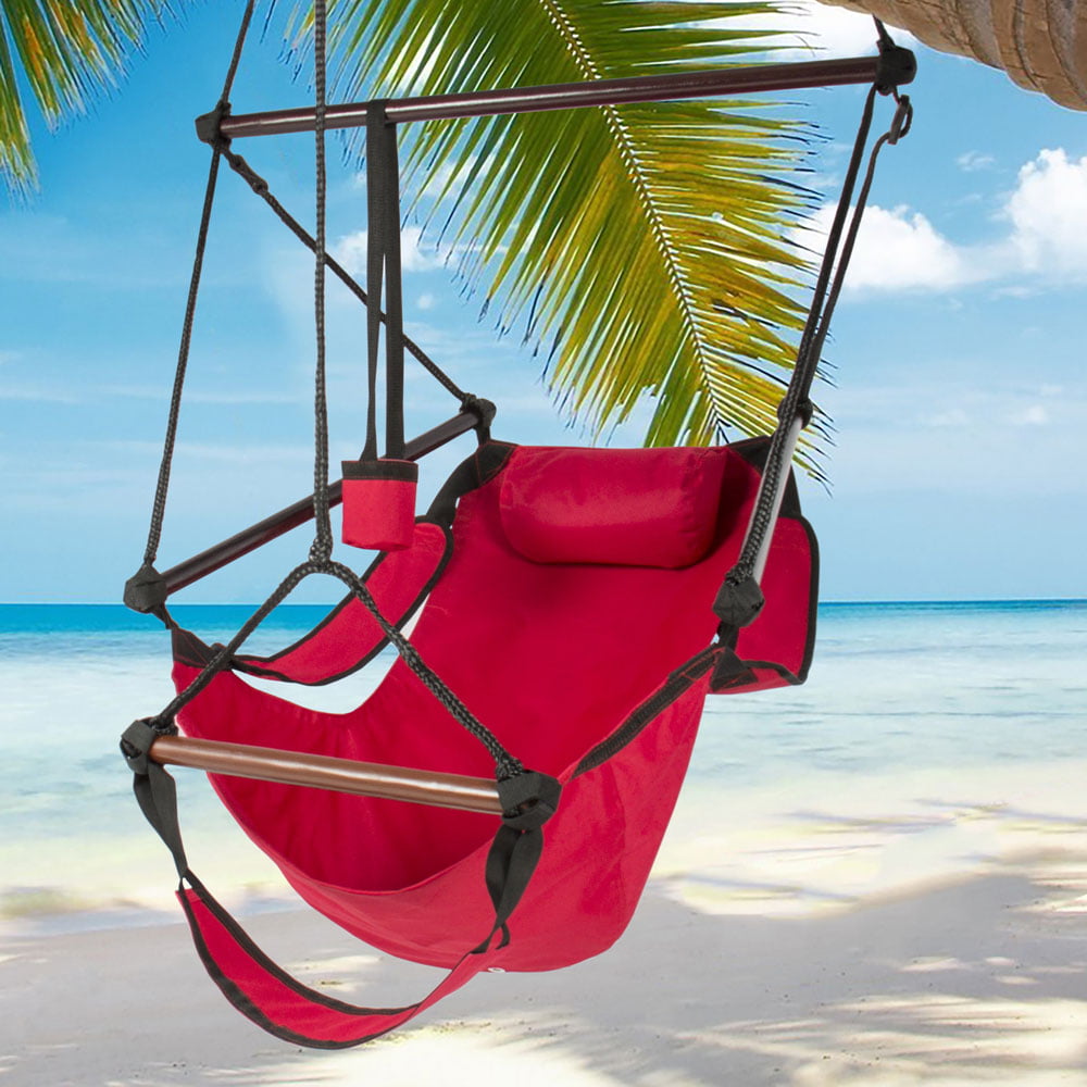 URHOMEPRO Hanging Hammock Chair for Kids, Portable outdoor Swing
