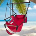 thumbnail image 1 of URHOMEPRO Hanging Hammock Chair for Kids, Portable outdoor Swing Hanging Chairs, Hammock Hanging Swing Outdoor Seat with Detachable Pillow, Cup Holder, Carrying Bag, Holds 250lb, Red, Q9272, 1 of 12