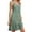 Green, variant on Women's Dress Summer Casual Tank Dresses Sleeveless Scoop Neck Boho Beach Dress Spaghetti Strap Eyelet Embroidery Sundress, Sizes S-XXL