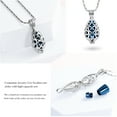 thumbnail image 6 of Urn Necklace for Ashes Keepsake Cremation Memorial Jewelry Women, Stainless Steel Hollow Heart Teardrop Human Pet Ash Hair Locket Pendant Necklace Gifts,w/Funnel Kit, 6 of 7