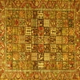 thumbnail image 1 of Ahgly Company Machine Washable Indoor Square Persian Yellow Traditional Area Rugs, 5' Square, 1 of 4