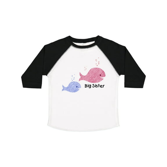 Inktastic Big Sister with Lil' Brother Girls Toddler T-Shirt
