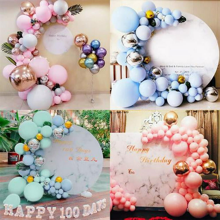 2 Roll 16.4ft Per Roll Balloon Garland Arch Strip Tape Balloon Decoration  Glue Points For Wedding Party Balloon Decorations(Double hole)