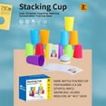 thumbnail image 2 of 2 Set Interactive Color Stacking Cup Game Set - Mental Training & Competitive Family Activity with 12 Cups, 54 Challenge Cards & Buzzer, 2 of 5