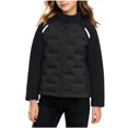 thumbnail image 2 of Purcolt Girls Thermal Puffer Softshell Jackets Lightweight Casual Stand Neck Long Sleeve Full Zipper Loose Fit Winter Outerwear with Pockets for 2-15Y, 2 of 9