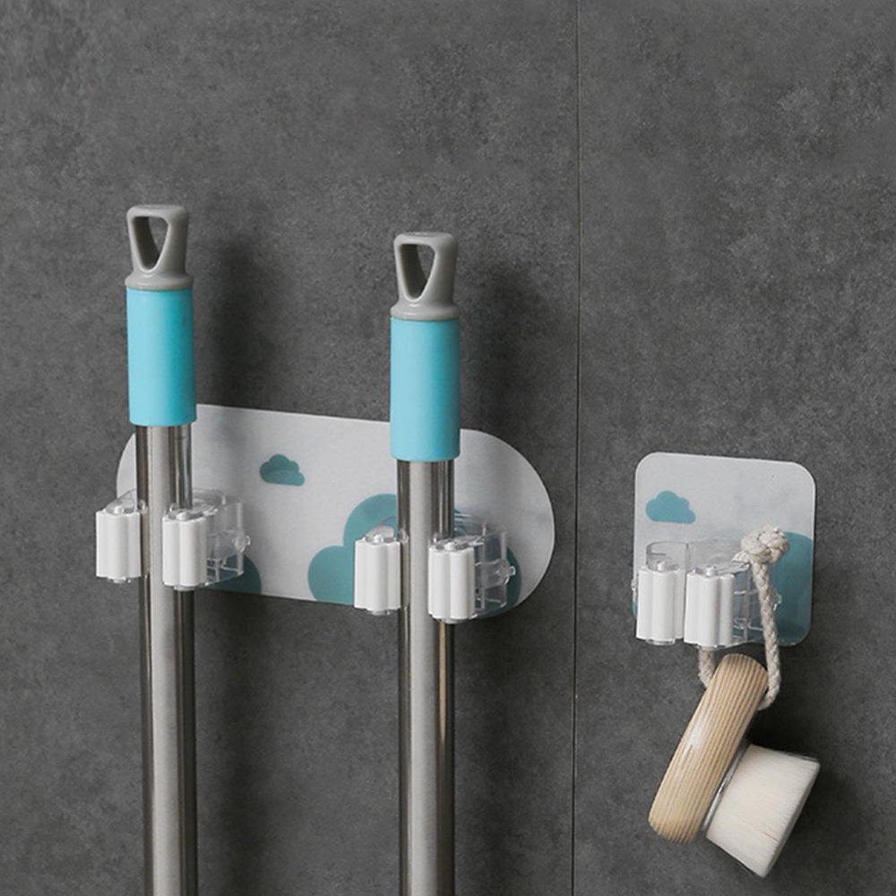 Mgaxyff SelfAdhesive Mop Holder, Mop Hook,Rotary 1Hooks TraceLess