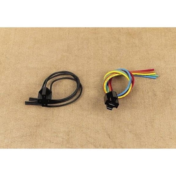 Drag Specialties Relay Socket Assembly - Black Wires DS272095