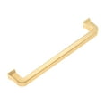 thumbnail image 3 of Utopia Alley 10pcs Bergen Pull Handle - Decorative Cabinet Drop Pull Handles- Vintage Cabinet Hardware with Hand Finished Brushed Brass - Metal Drawer Pull Handle, 6.3" Center to Center, 3 of 9