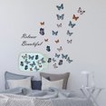 thumbnail image 3 of Un conjunto de mariposas volando desde una botella, pegatinas de pared, pegatinas de pared, 3 of 5