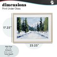 thumbnail image 4 of Stupell Industries Rustic Lodge Snowy Tall Tree Pass Birch Framed Print Under Glass, 23 x 17, by Petals Prints Design, 4 of 8