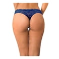 thumbnail image 3 of Tanga Secret Treasures Talla EG Encaje Floral Marino, 3 of 3