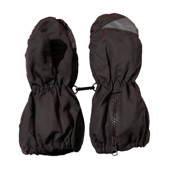 Fgnfyis Kids Ski Gloves Insulated Ski Mittens Lined Waterproof Boys Girls Winter Gloves Cold Weather Activities Black