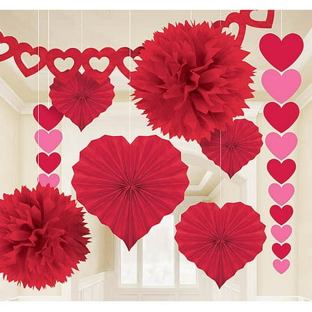 Valentine S Day Paper Decorating Kit 9pc Walmart Com