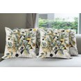 thumbnail image 6 of Ambesonne Eucalyptus Leaves Throw Pillow Cover 4 Pack, Blossomy Leaf Art, 18", Green Black Mustard, 6 of 7
