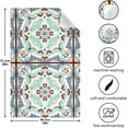 thumbnail image 3 of Kitchen Towels Talavera Ceramic Folk Tile Pattern Cleaning Towel Absorbent Hand Towels Tea Towels for Home Restaurant Dish Clean 28" x 18", 1PC, 3 of 7