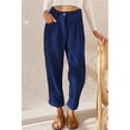 thumbnail image 3 of Loose Straight Trousers High Waisted Pure Color Pockets Stylish Elegant Casual Straight Trousers  for Autumn ANGGREK Otros, 3 of 5