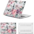 thumbnail image 1 of Pattern Case for MacBook 12 inch 2017 2016 2015 A1534 with Retina Display,Matte Frosted Plastic Laptop Hard Shell Case Protective Cover for MacBook A1534,Flower, 1 of 7