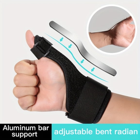 Adjustable Wrist Brace with Splint for Women and Men, 1 Piece Wrist Support Stabilizer for Left or Right Hand, Secure Thumb Loop for Daily Wear