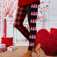 thumbnail image 2 of Tosmy Women's Leggings Women Valentine's Day Print Tights Leggings Control Yoga Sport Leggings For Women Leggings Soft, 2 of 4