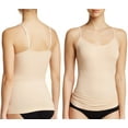 thumbnail image 2 of ToBeInStyle Women's Pack of 3 Fitted Slimming Adjustable Spaghetti Strap Camisole - Beige - 2XL/3XL, 2 of 3