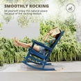 thumbnail image 3 of Dycanpo Outdoor Rocking Chairs Set of 2, Weather Resistant Proch Rocker for Adult, Blue, 3 of 8