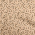 thumbnail image 1 of oneOone Viscose Chiffon Dark Beige Fabric Conversational Print Sewing Craft Projects Fabric Prints By Yard 42 Inch Wide, 1 of 4