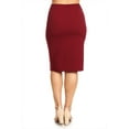 thumbnail image 3 of Women's Plus size Trendy Style Knee Length Solid Pencil Skirt, 3 of 4