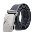 thumbnail image 4 of Cinturón de hebilla automática para hombre, resistente al desgaste y a los arañazos, de borde completo, cinturón de negocios para hombre, cinturón con patrón de lichi, uso versátil, 4 of 6